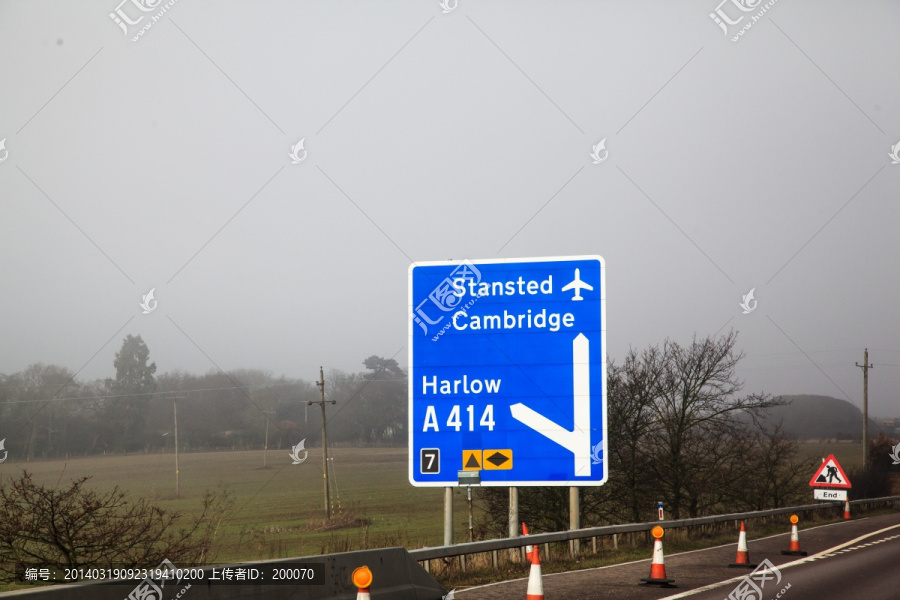 英国高速指示牌