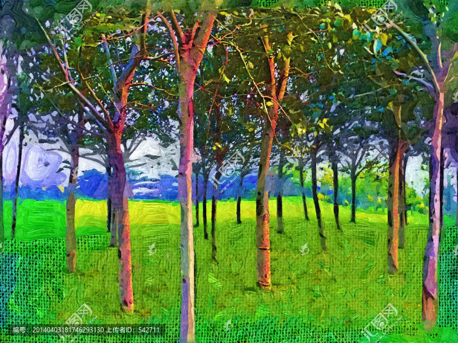 装饰画树林