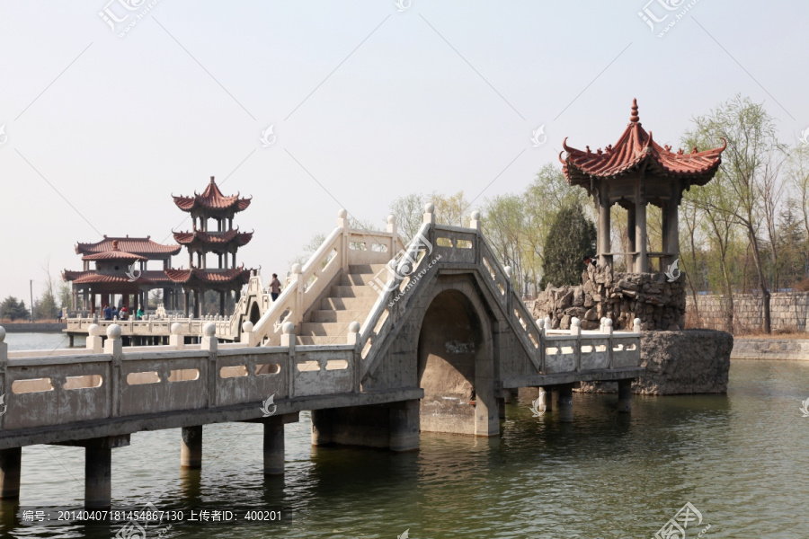 初春的园林小景