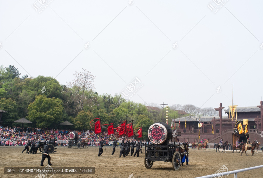 三英战吕布,现场表演
