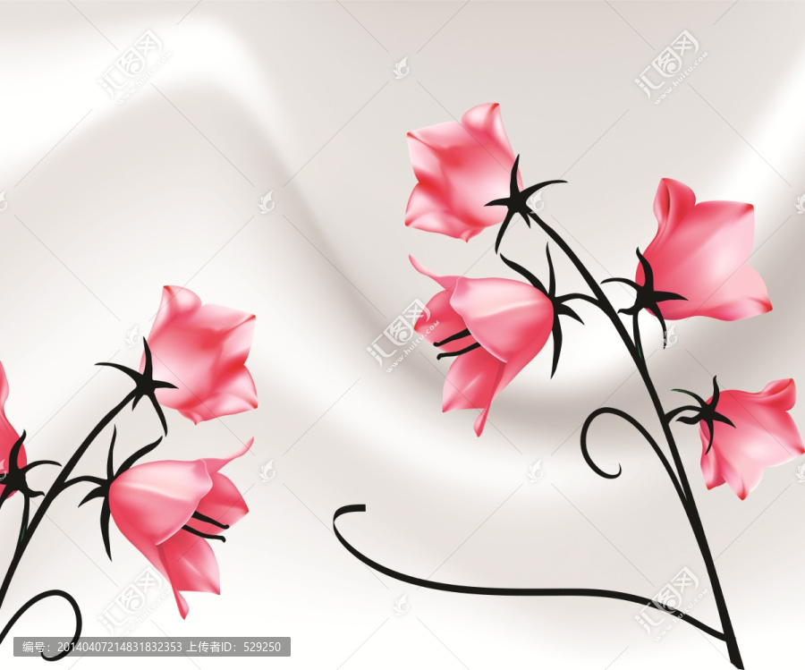 立体玫瑰花,移门图