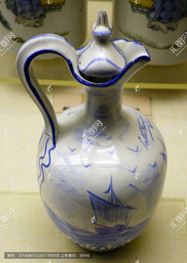 青花执壶,清代