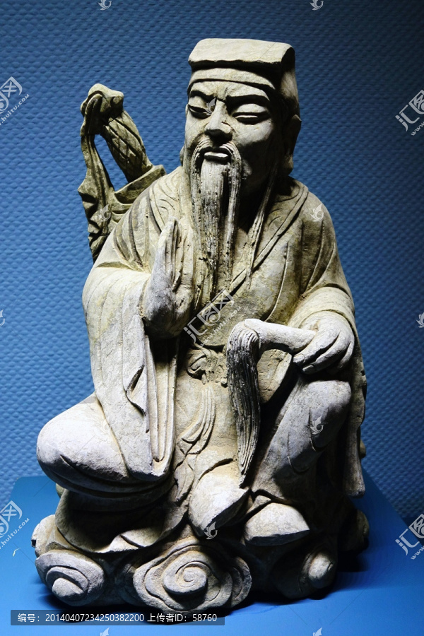 石雕吕洞宾像