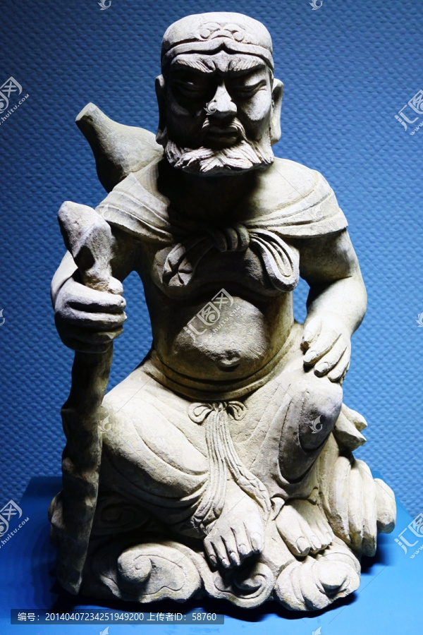 石雕铁拐李像
