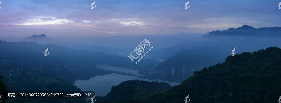 都江堰紫坪铺全景图