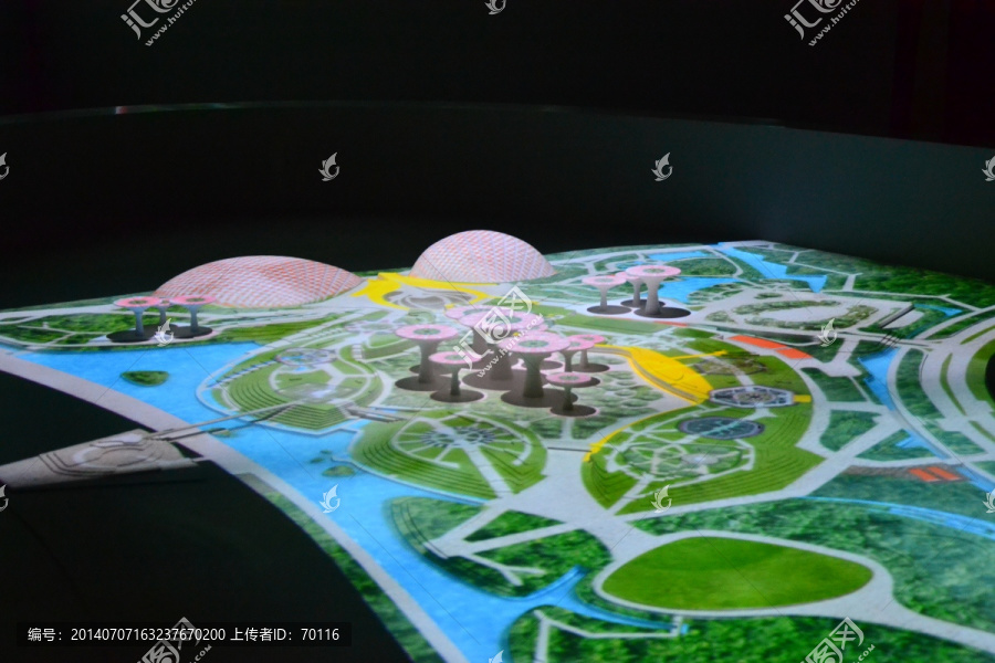 新加坡热带植物园全景模型
