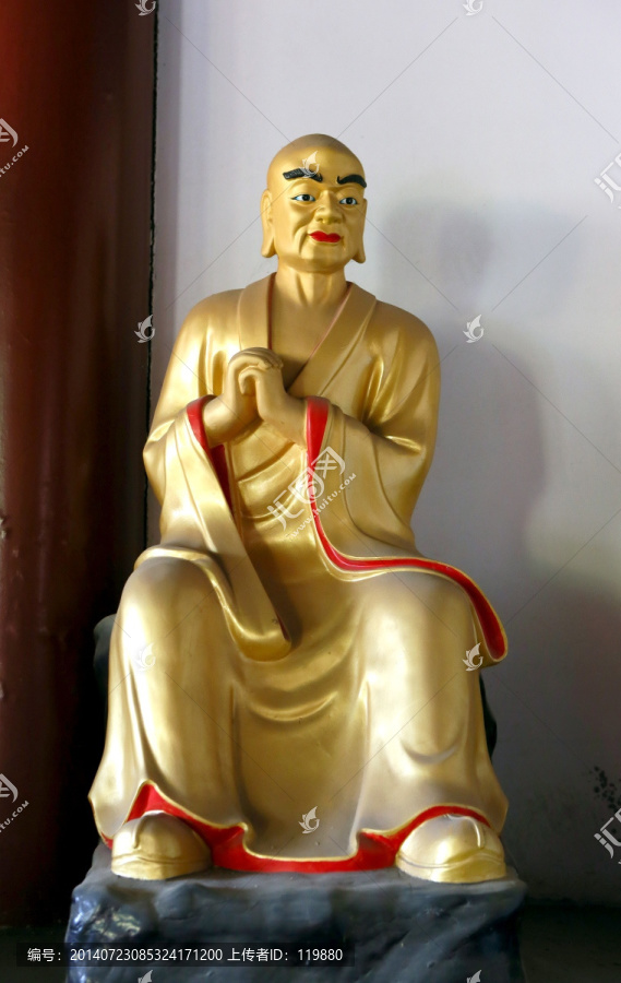 北京十渡乐佛寺十八罗汉像