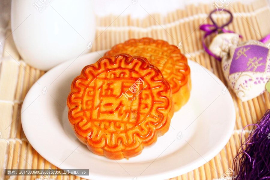 伍仁月饼,中秋节