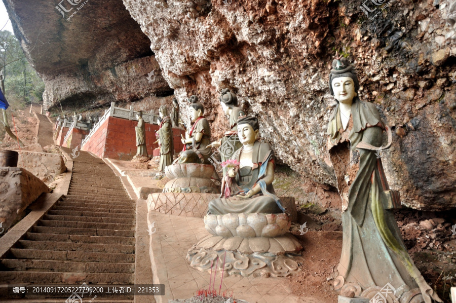 青城后山,雕塑