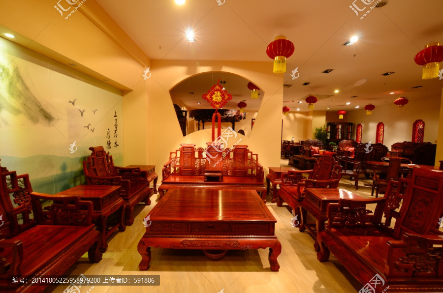 中式红木客厅家具