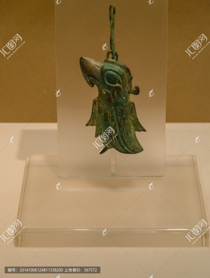 三星堆鹰形铜铃,三星堆博物馆