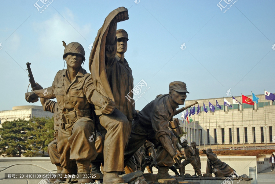 韩国战争纪念馆雕塑