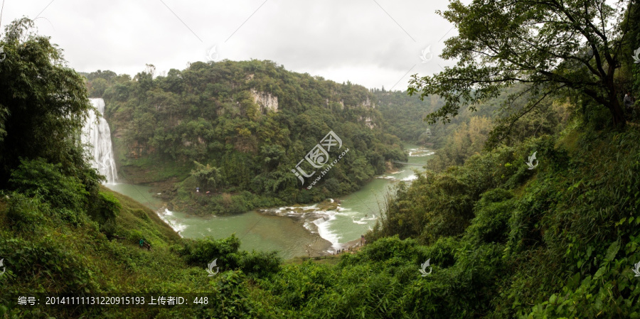 黄果树瀑布,白水河全景图