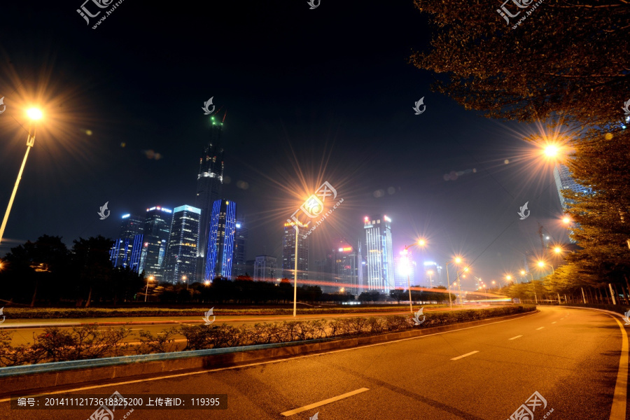 路灯夜景