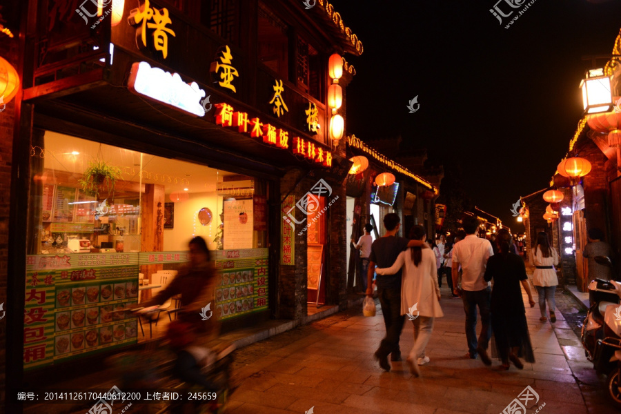 扬州老街,东关街,古街,夜景
