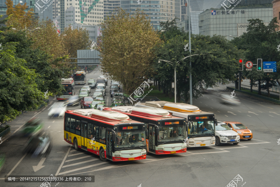 成都公交车,城市交通