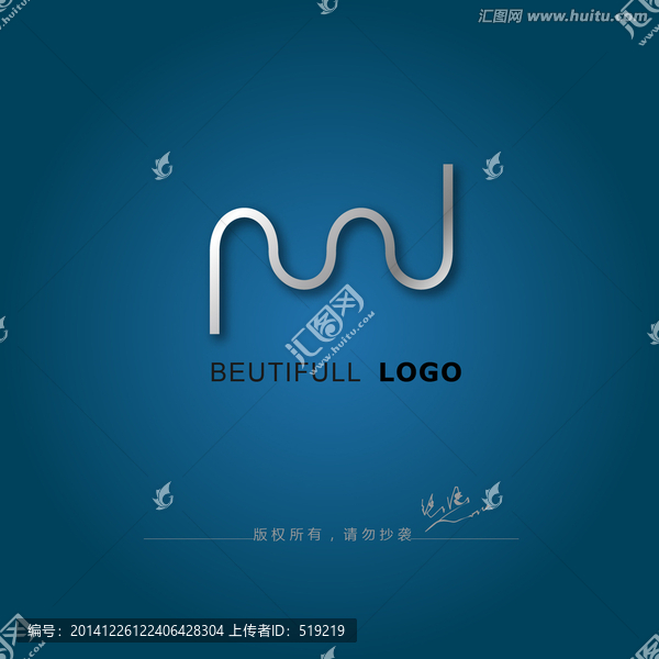 曲线logo,简约logo