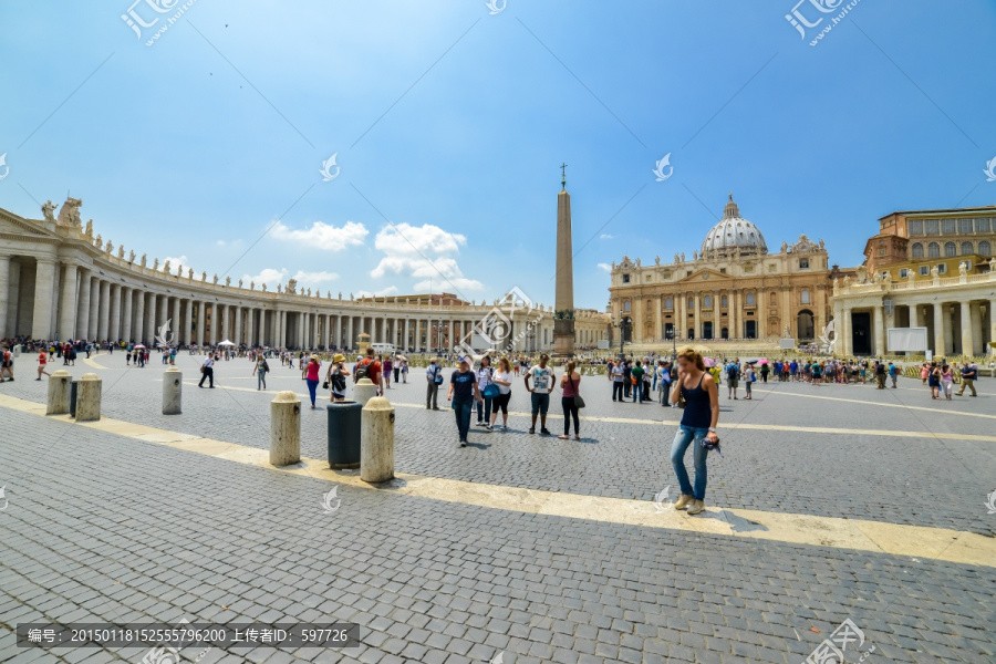 梵蒂冈圣彼得广场全景