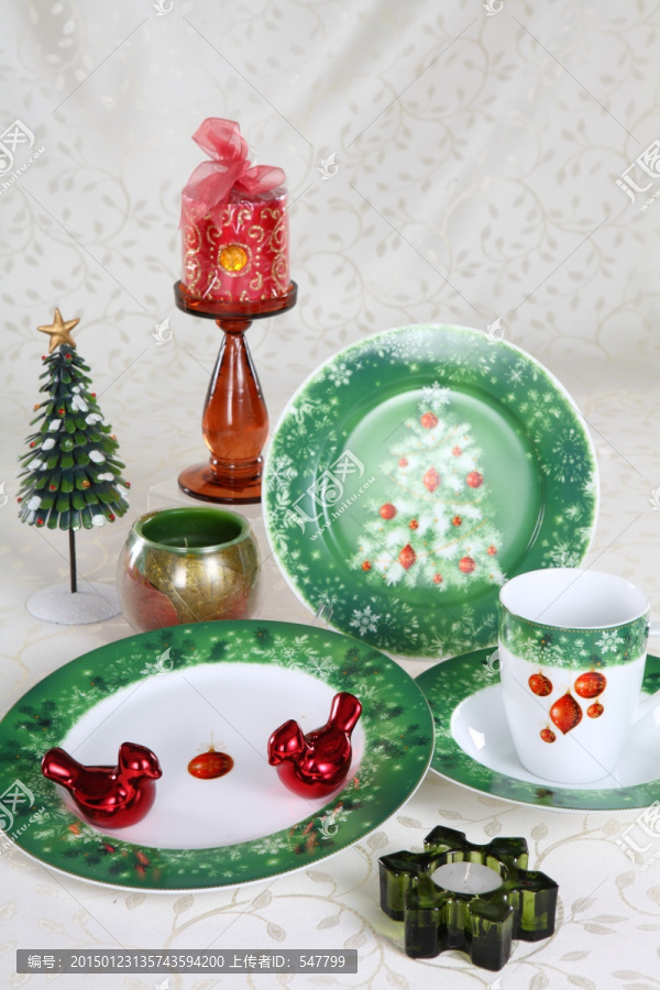 圣诞陶瓷,餐具