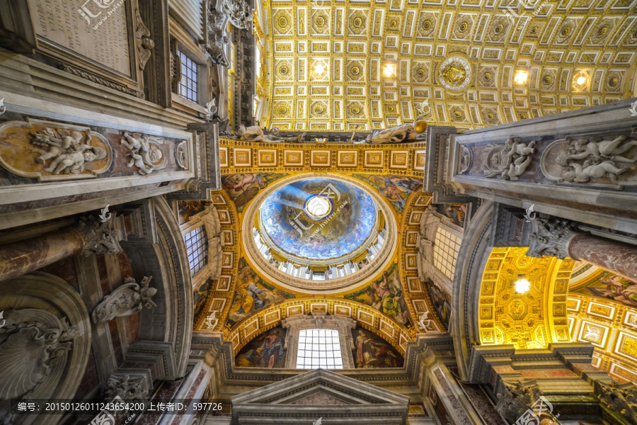 梵蒂冈教堂圆形穹顶