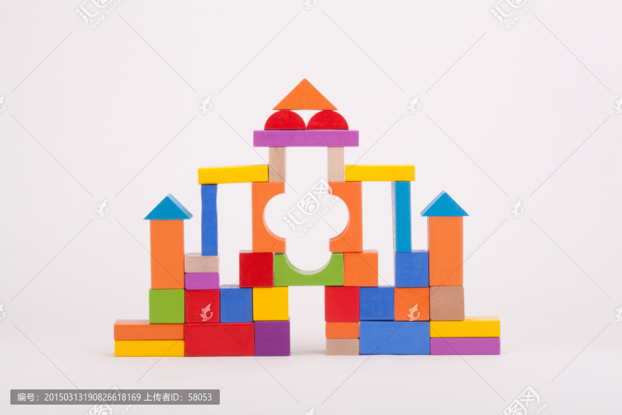 积木搭建城堡
