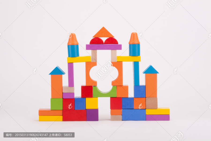 积木搭建城堡