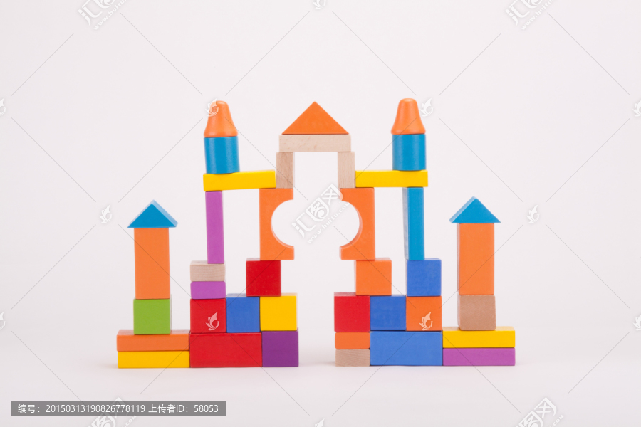 积木搭建城堡