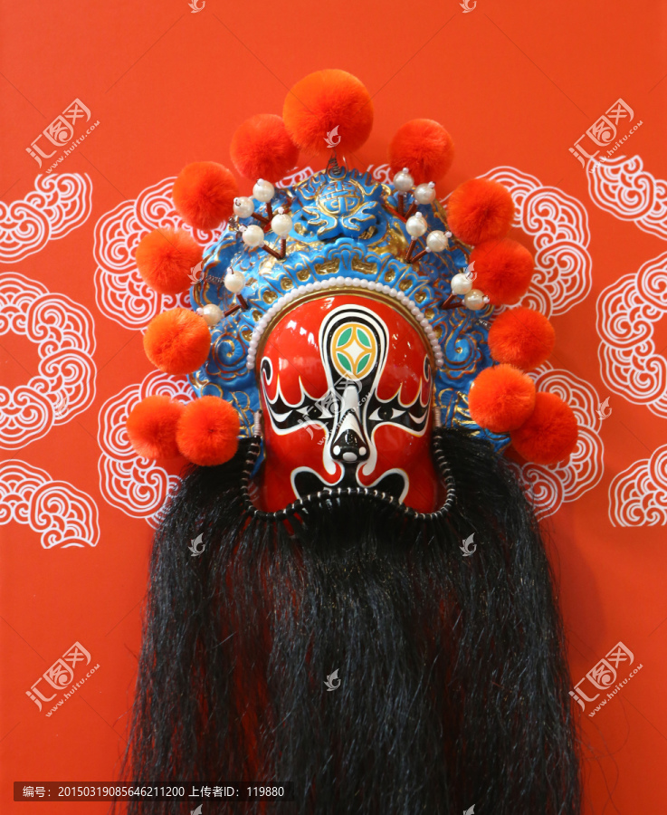 泥塑彩绘脸谱
