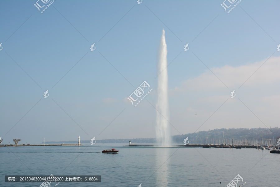 风景摄影,法赫德国王海上喷泉