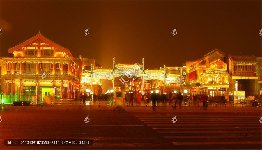 前门大街夜景