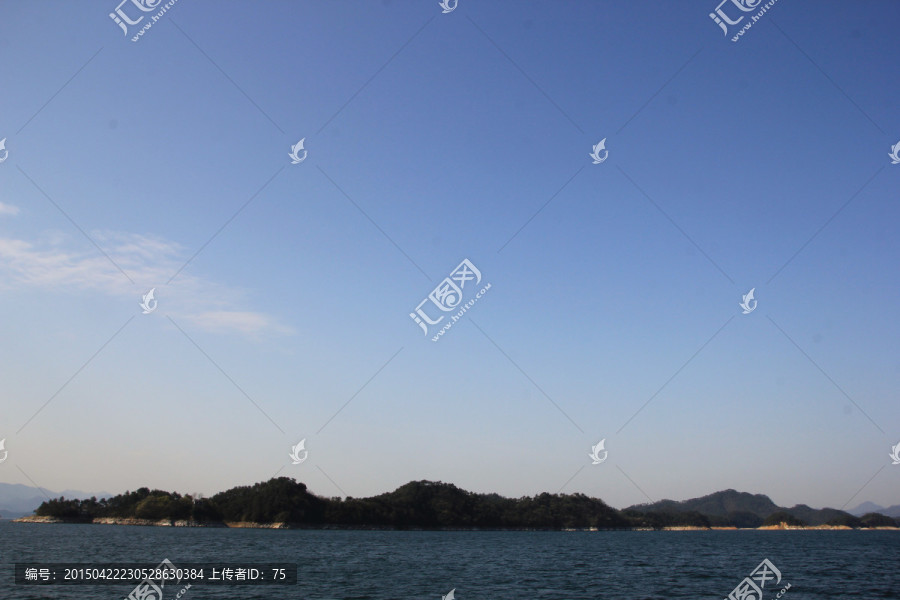 蓝天 千岛湖
