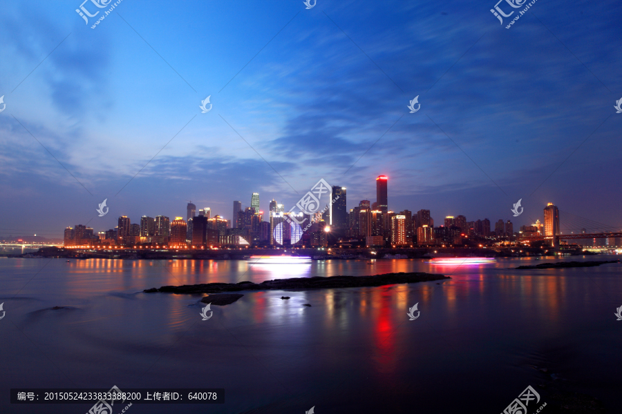 重庆风光,渝中半岛夜景,（1）