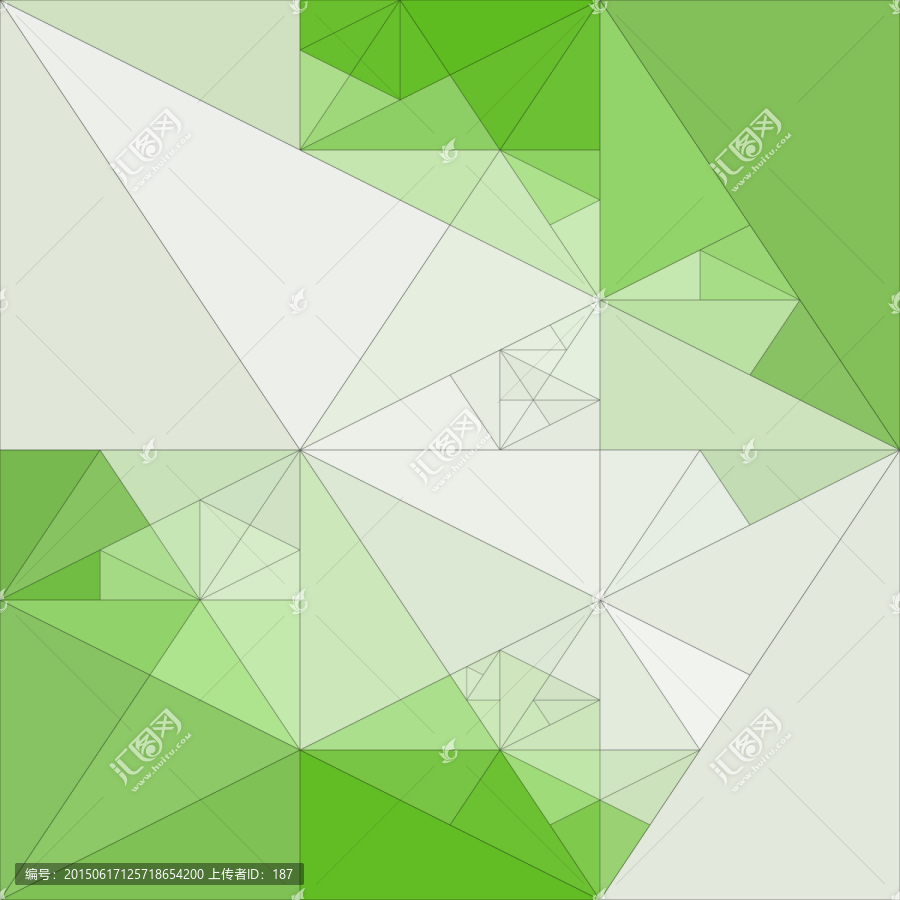 绿色三角形拼接底纹