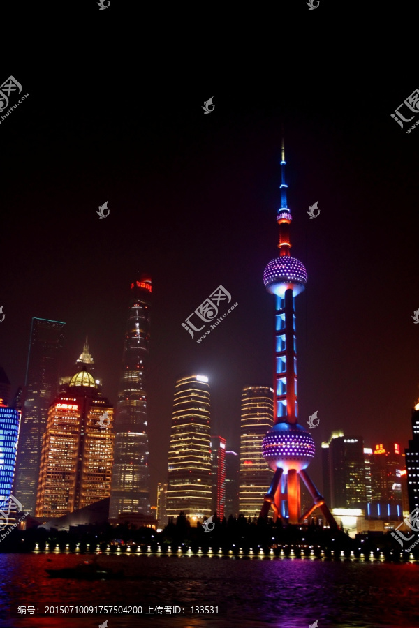 上海风景,东方明珠夜景