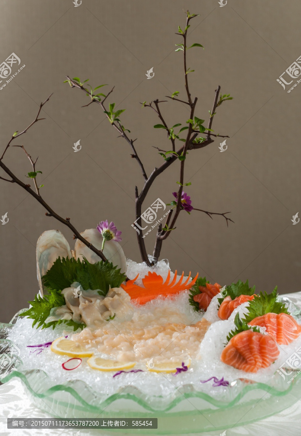 象拔蚌拼三文鱼