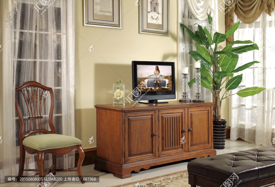 电视柜,休闲椅,美式家具