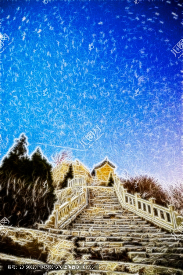 星空抽象画,不分层