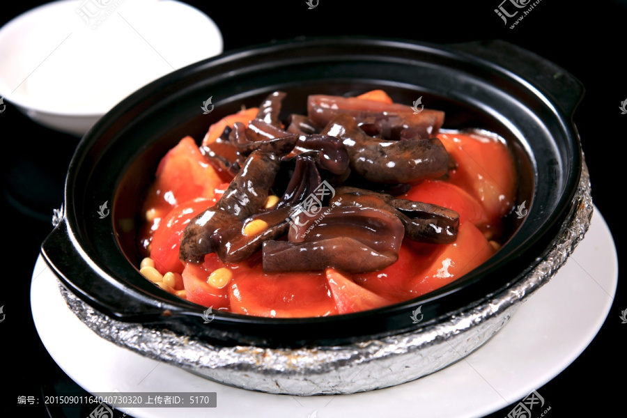 茄汁毛豆米海参
