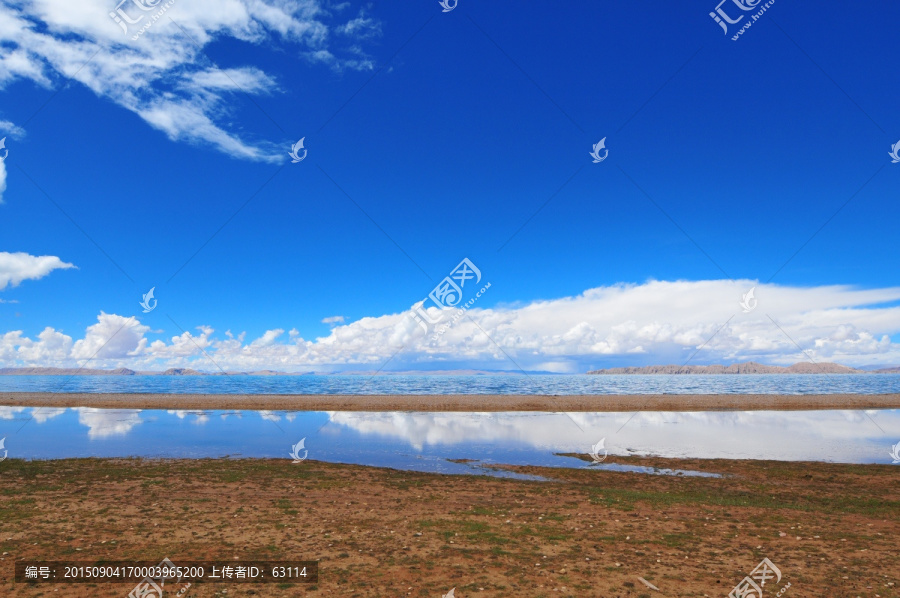 西藏风光,湖光山色,蓝天白云