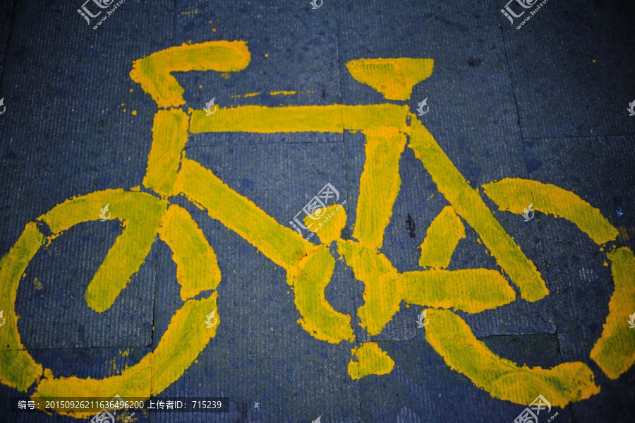 自行车停车标记