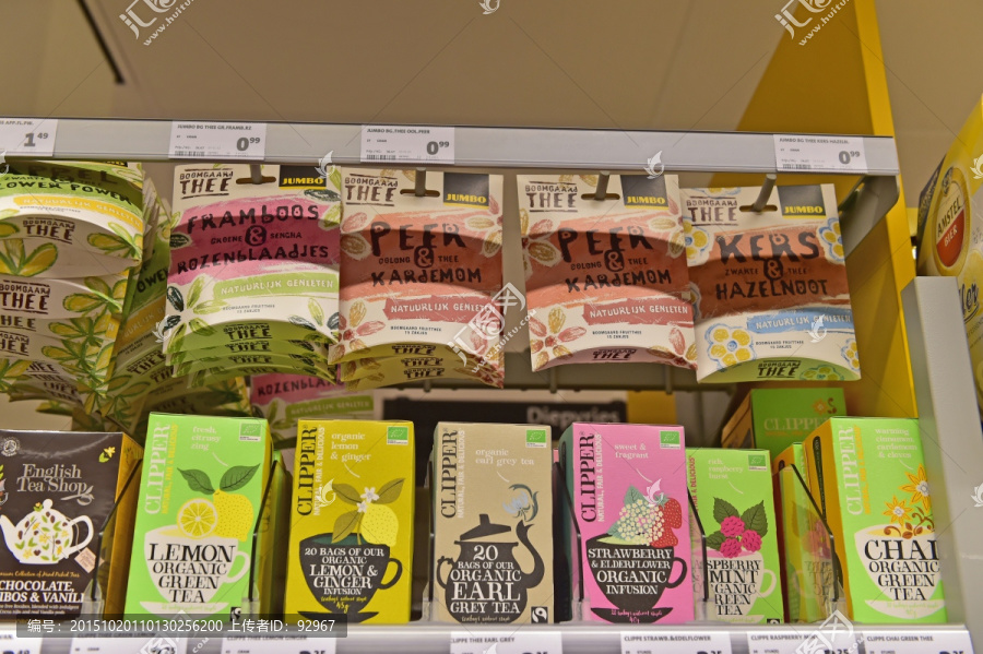 荷兰超市茶品包装展柜