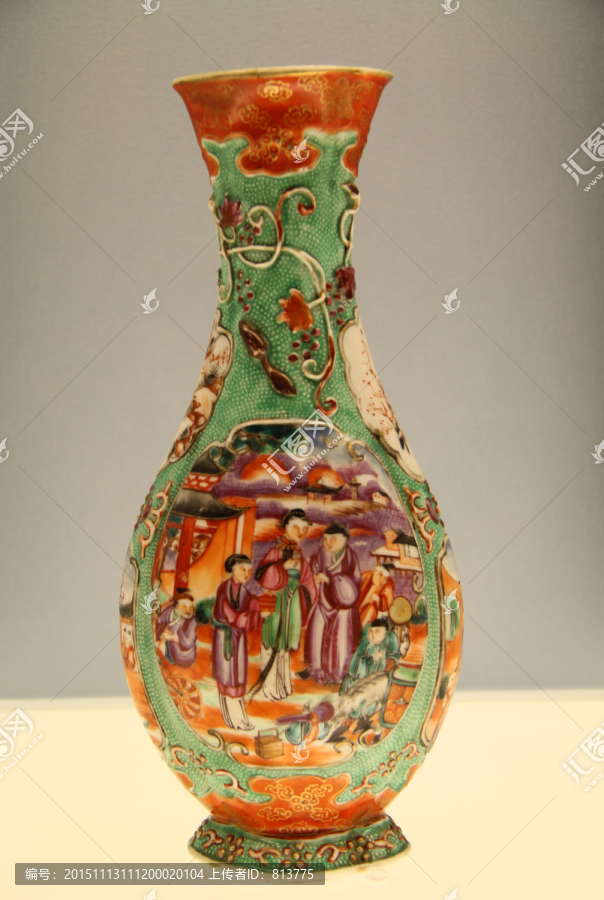 古代彩釉瓷瓶