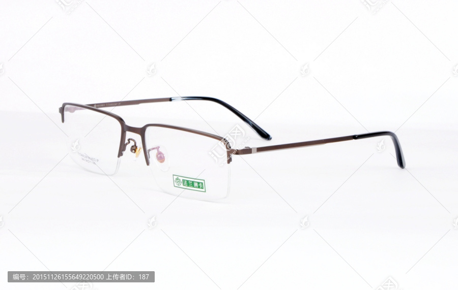 咖色眼镜,半框眼镜,合金眼镜
