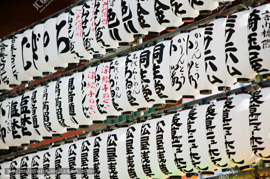 日本东京浅草寺排灯笼