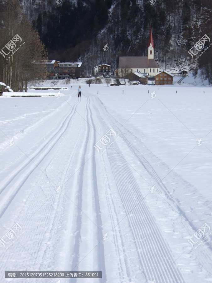 越野滑雪道