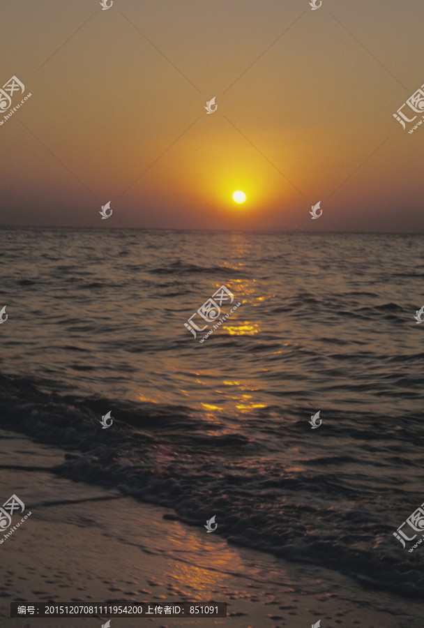 海上日落