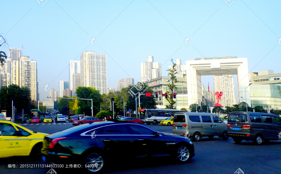 重庆风光,新南路街景