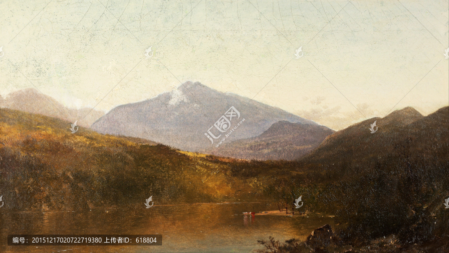 山河,风景油画