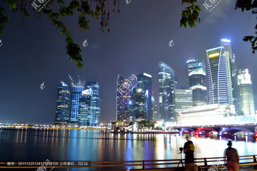 新加坡滨海湾夜景