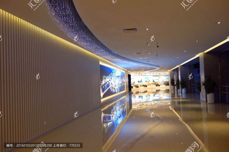 大厅走廊内景,展馆,展厅